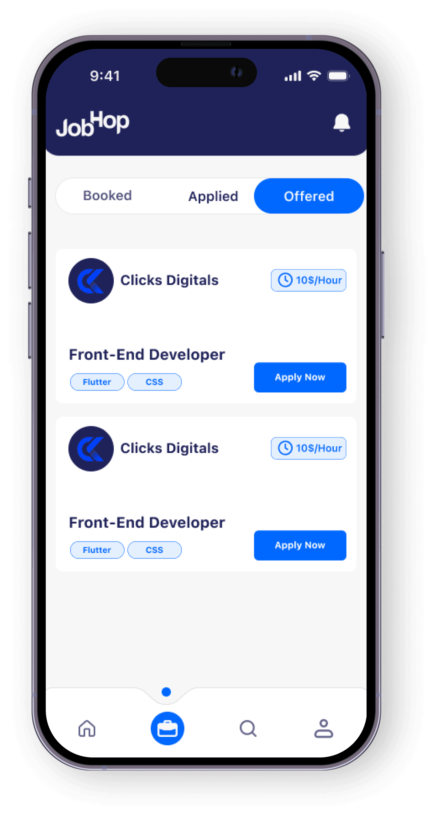 JobHop App Interface